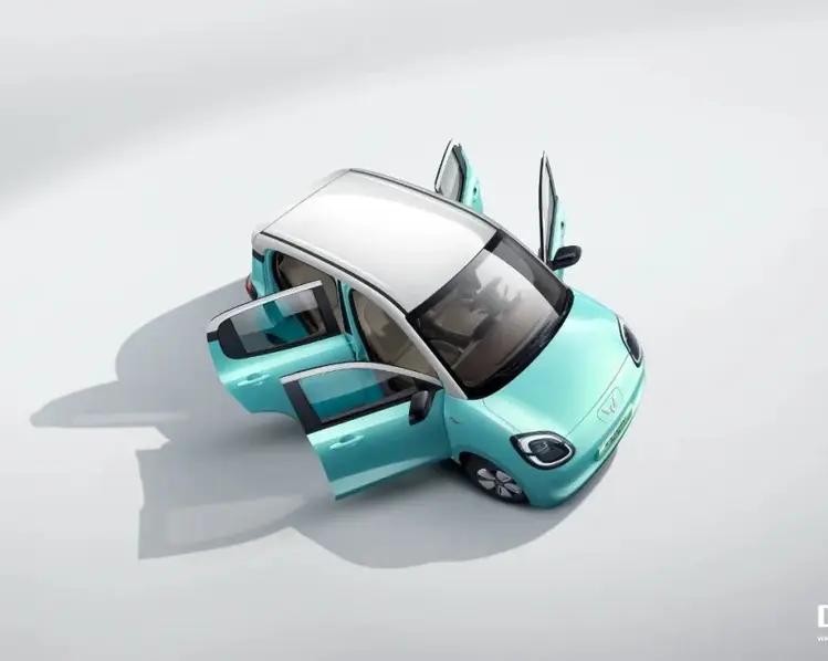 Появилась четырехдверная версия электромобиля MINI EV от Wuling Hongguang в трех цветовых решениях